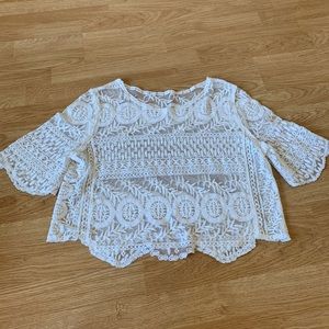 Free people lace top size US 6